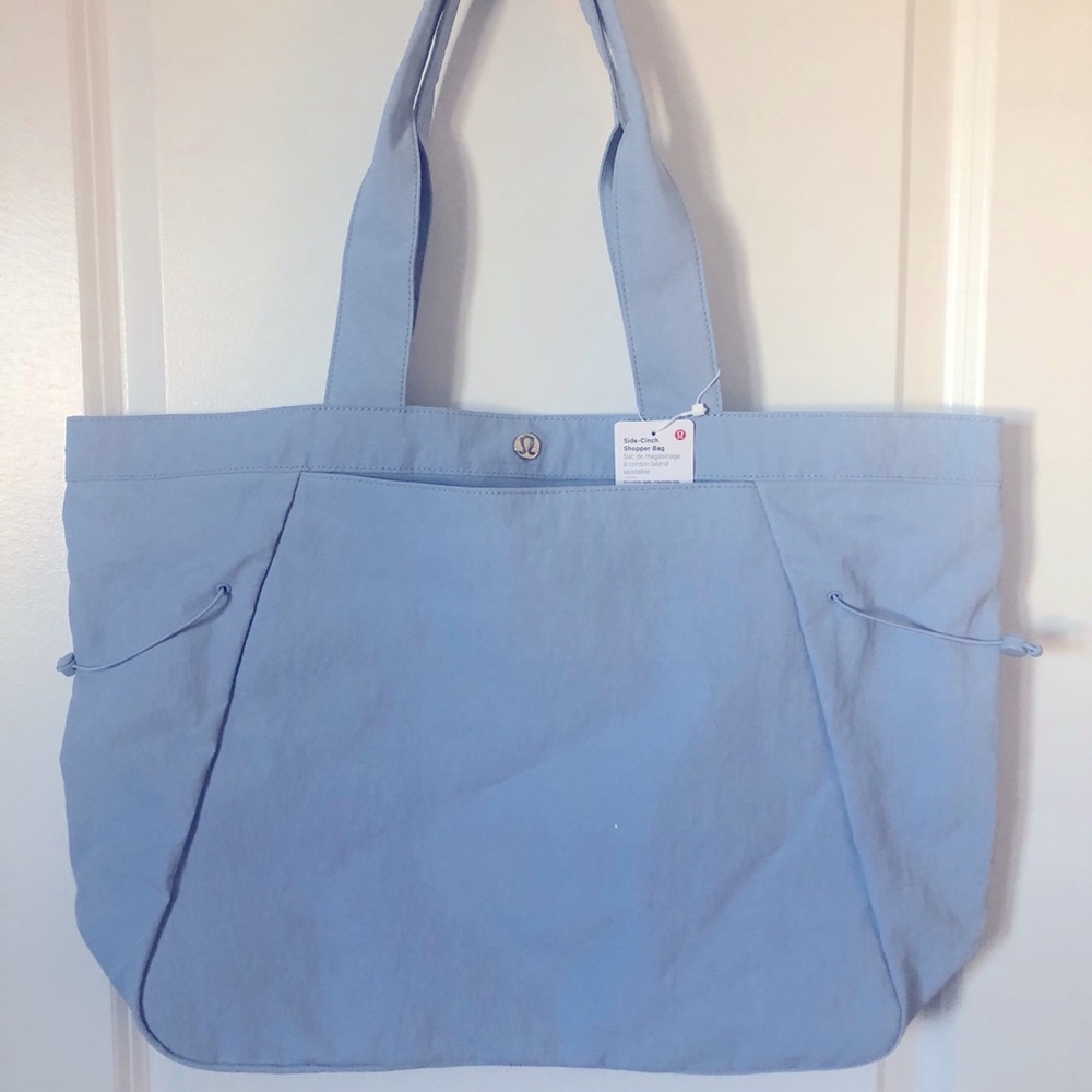 Lululemon Baby Blue Side-Cinch Shopper